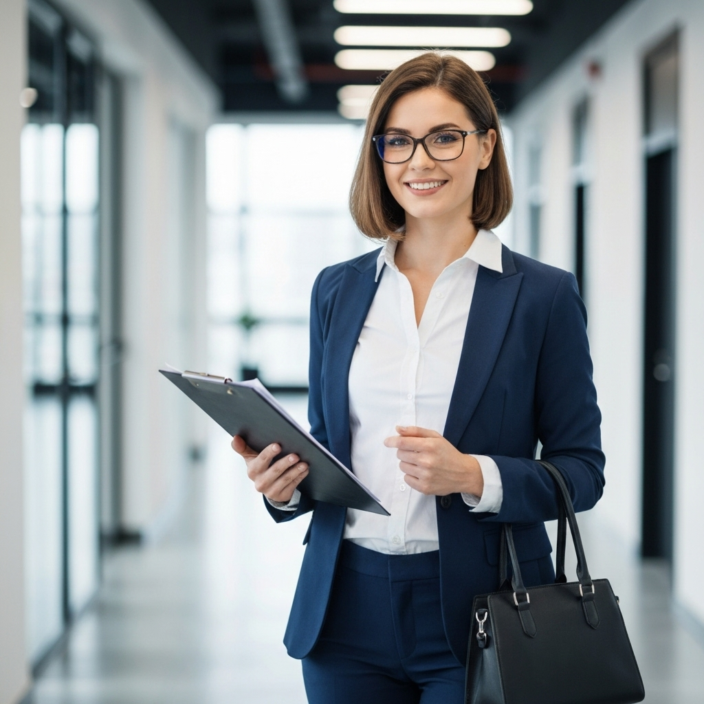 Recruiter with Clipboard